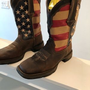 Durango patriotic boots size 7